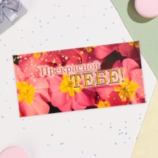 The envelope for the money 