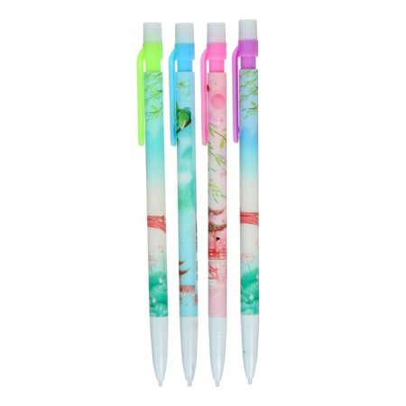 Mechanical pencil 0.7mm with a pattern, mix, (barcode on a piece)
