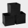Storage box, 28 × 28 × 28 cm, set 3 pcs, black color