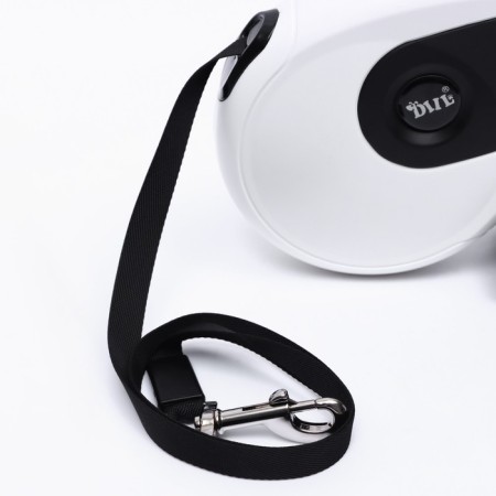 Diil roulette, 8 m, up to 50 kg, tape, rubberized pen, white with black-1