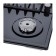 Hlect surface Maunfeld Eghe.64.6CB/G, gas, 4 burners, black