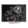 Engraving "Panda" with a metallic effect "silver" A4