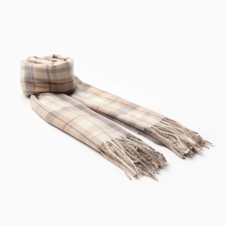 Women's stole, beige color, size 70x180 cm