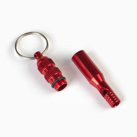 Whistle for survival, high -frequency, red, 8 cm-3