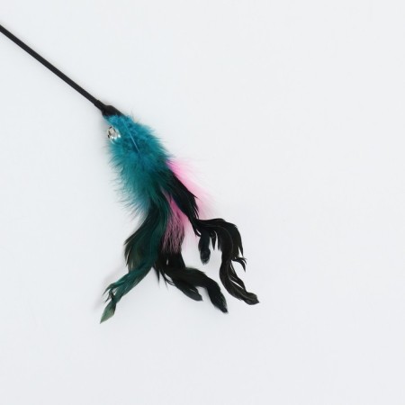 Teaser "feather" with a bell, 65 cm, mix of flowers-3