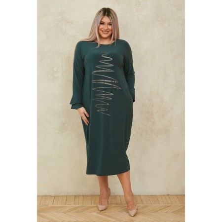 Women's dress, size 60, green color