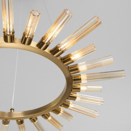 Sole chandelier, 27x3W G4, color gold bronze-1