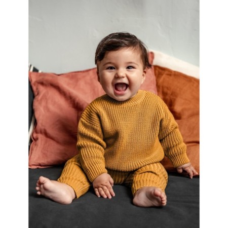Pants Knitted children's amrobaby pure love comfy, height 92, mustard color-10