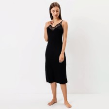 Night shirt female, black color, size 46