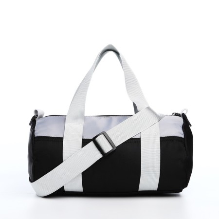 Youth bag with zipper, black color-4