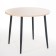 Round table "Seattle", 900x900x750, Black Metal Feet/Oak Milky