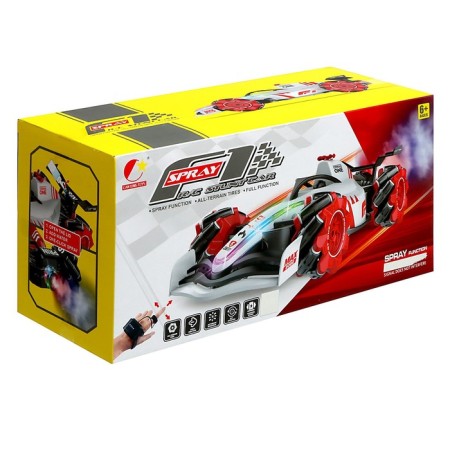 The radio -controlled "formula" machine works on the battery, the effect of smoke, light, white color-13