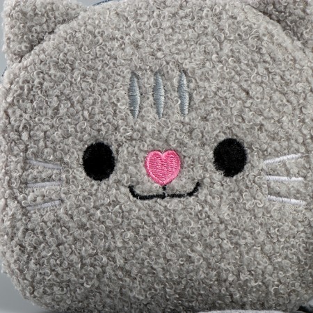 Soft bag "cat". The color is gray-2