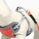 A set of ammunition with a soft breathing harness and a round leash 120 x 1 cm, red