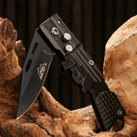 Folding semi -automatic "piranha", blade 6.5cm-1