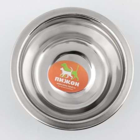 Standard colored bowl with print, 240 ml, blue-1