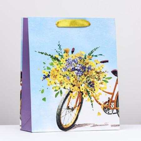 Gift package "Flower bike", 26 x 32 x 12 cm