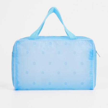 Cosmetic bag with lightning, blue color-1