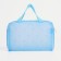 Cosmetic bag with lightning, blue color