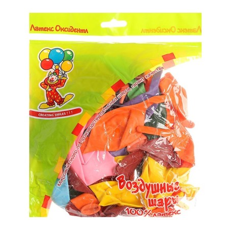 Latex ball 12 ", battleships, decorator, set of 50 pcs., Mix color-1