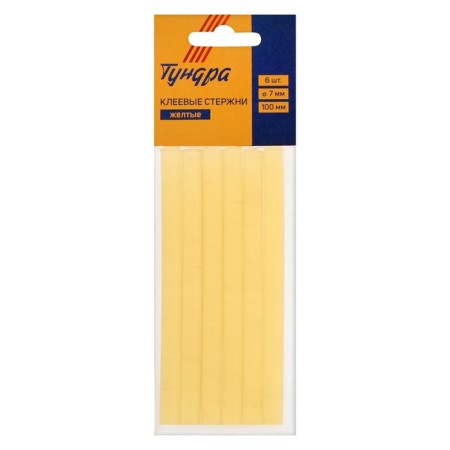 Glue rods tundra, 7 x 100 mm, yellow, 6 pcs.-5