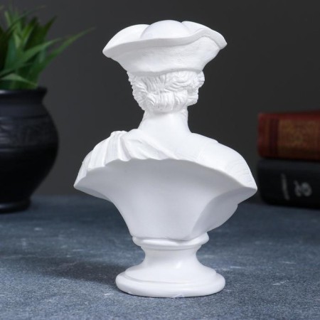 Bust "Peter I in a Triangle" White, 6x15cm-2