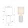 RIVOLI RAMONA 1CHA14, 40 watts ceramics white with a lampshade