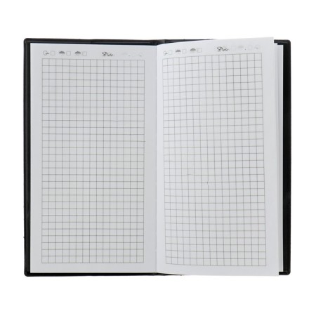Notebook "Pen" A6+, 70 sheets in a cage, PVC cover, black-2