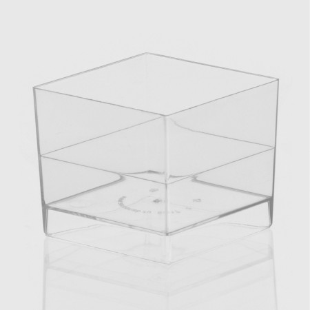 Plastic disposable form for cube buffet, 60 ml, 4.7 × 4.7 cm, transparent color-1