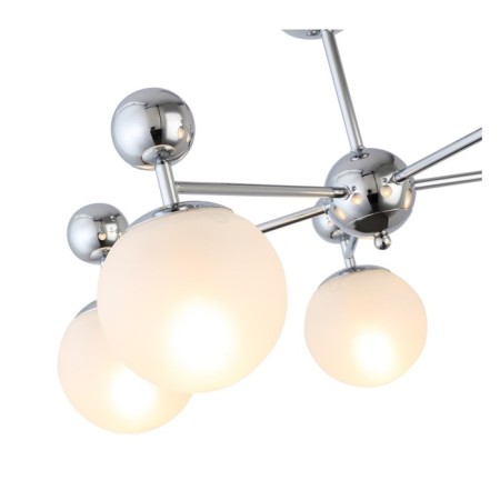 Ceiling EVOLUCE lamp. Sle106102-05. Pechio. 5x60 watts, E27, 63x63x34 cm, chromium color-8