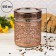 Glass Bank for bulk products "Tsarevich", 650 ml, 10 × 12.5 cm, bronze color
