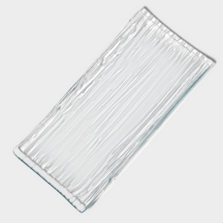 Glass Serving Dolyana "Accent", 19.5 × 9.5 cm, transparent color-1