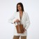 Bag Women's Tout with zipper, brown color