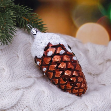 Christmas tree toy "Cedar bump" h-9 cm mix-1