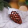 Christmas tree toy "Cedar bump" h-9 cm mix