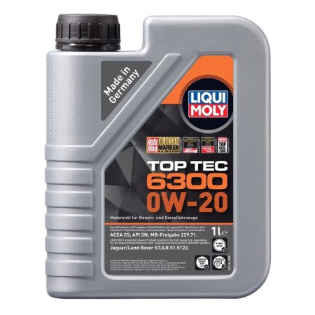 Motor oil Liquimoly Top Tec 6300 0W-20 SN C5, NS Synthetic, 1 liter