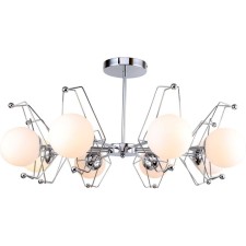 Ceiling chandelier Future 8xe14 40w, size 78x78x39 cm, color chromium