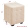 Puf Kosen, 300x300x400, beige velor