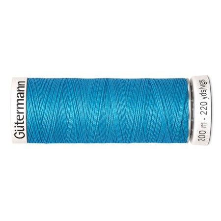 SEW-HALL thread for all materials, 200 m, 748277 (197 azure-blue)