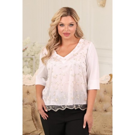 Female jumper, size 52, white color-8
