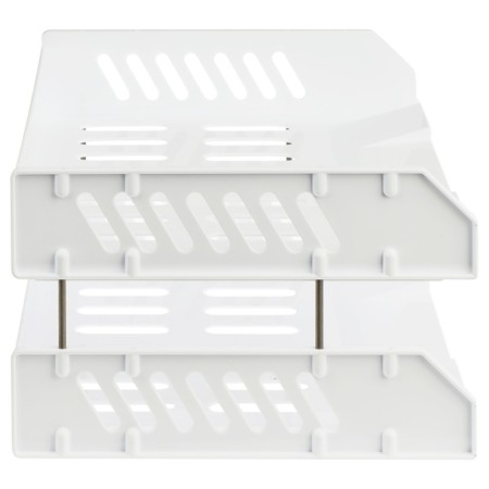 A set of paper trays is horizontal sity, set 2 pieces, on metal rods, white-4