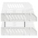 A set of paper trays is horizontal sity, set 2 pieces, on metal rods, white