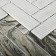 Glass mosaic Bonaparte Hadar Grey, 268x286x4.5 mm