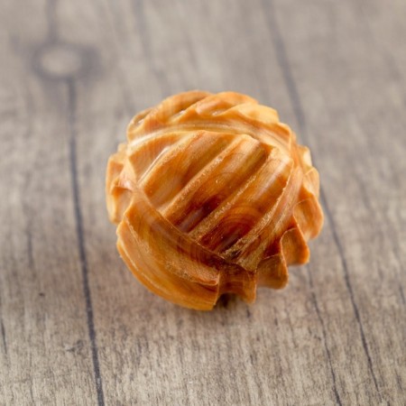 Massager "ball", carved, d = 4cm, juniper-1