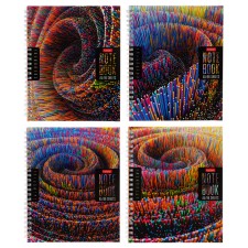 A notebook of 96 sheets in a cage on the crest 