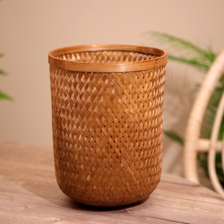 Wicker basket, from bamboo 20x20x25 cm