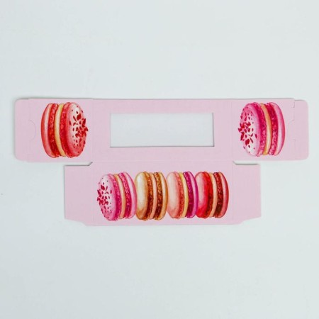 Box for Makarun, confectionery packaging "Makaruns", 5.5 x 12 x 5.5 cm-3
