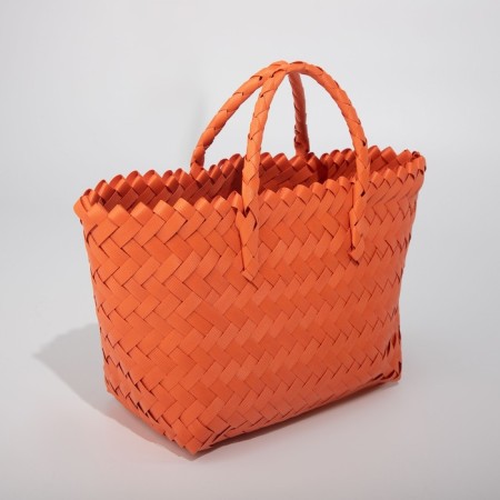 Bag Women's Tout without fasteners, Orange color-2