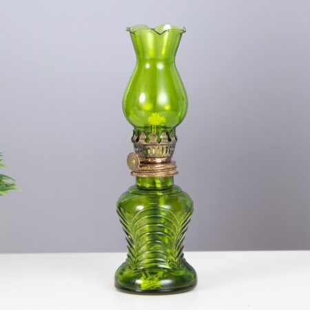 Kerosene lamp decorative green 6.5*6.5*20 cm Risalux-3