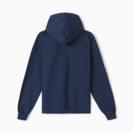 Male sweatshirt is laid down, the color is dark blue, size 54-4